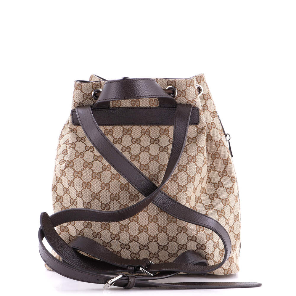 Gucci Drawstring Backpack Gg Canvas #249162G13B - Picture 3 of 8